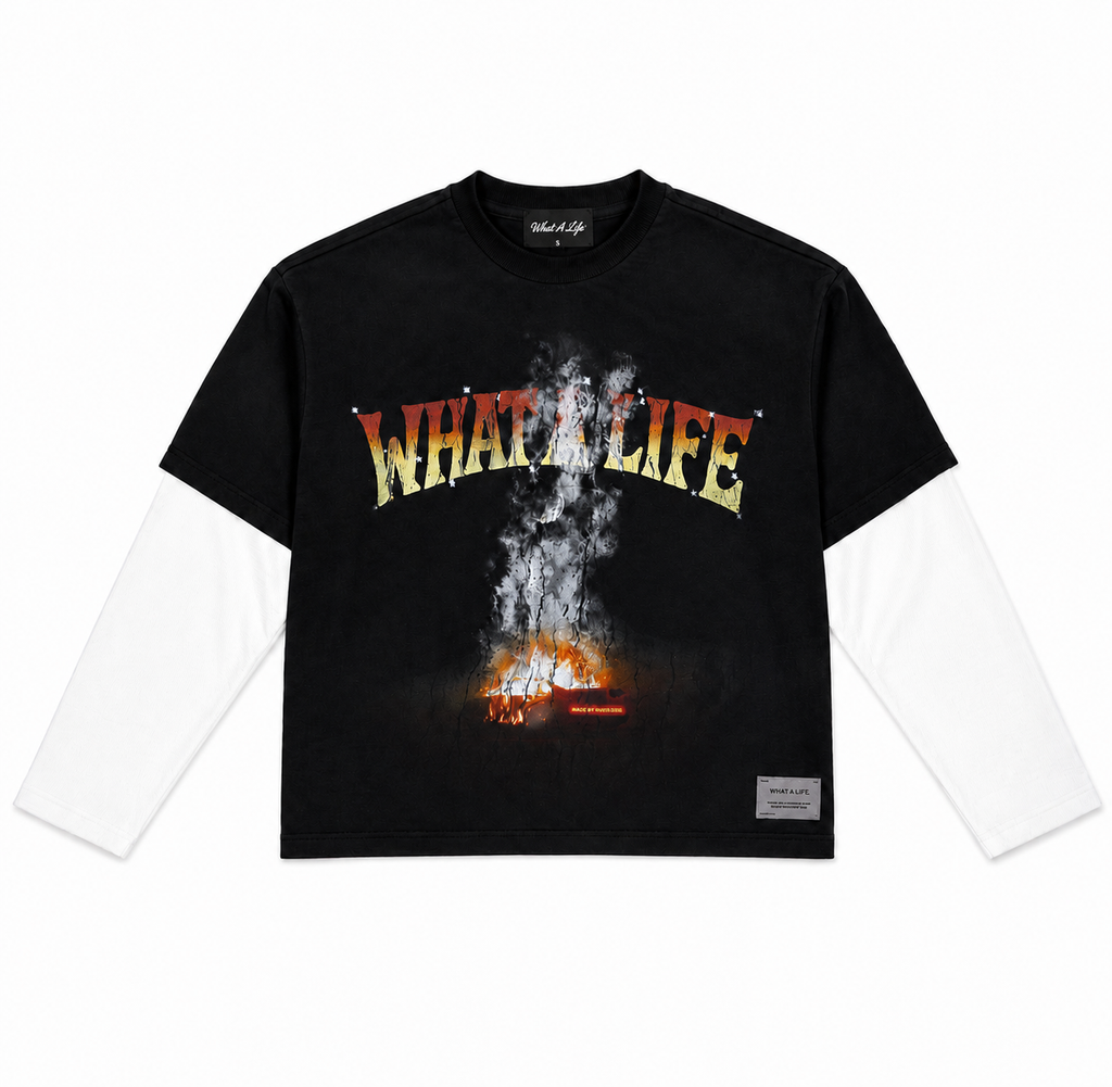 “No smoke without fire” - White Long Sleeve T-shirt