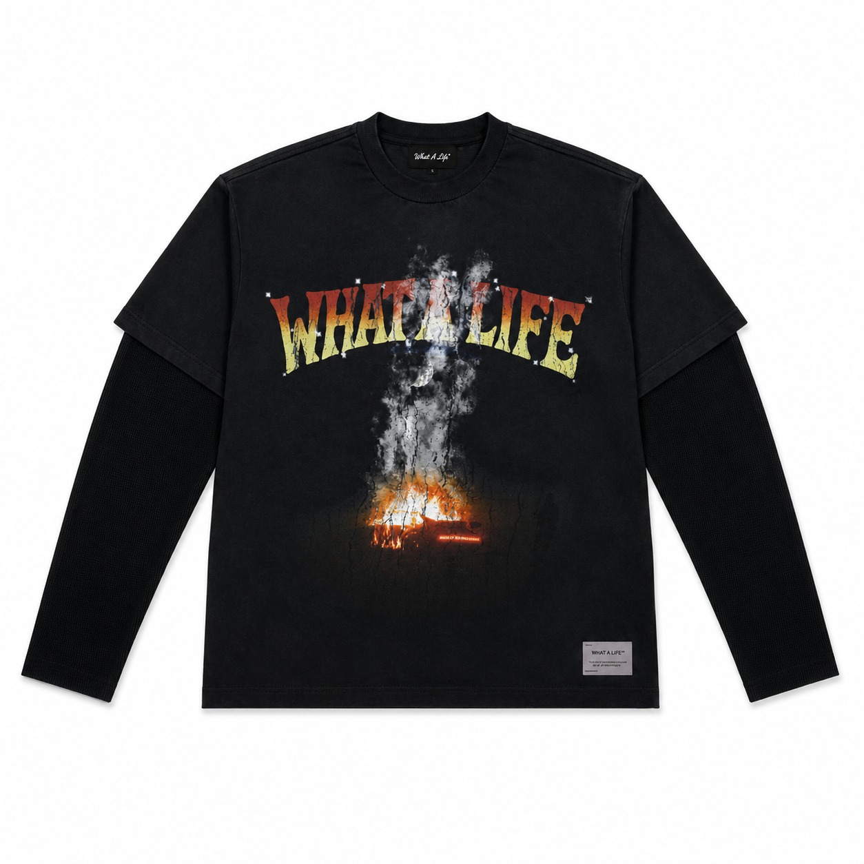 “No smoke without fire” - Black Long Sleeve T-shirt