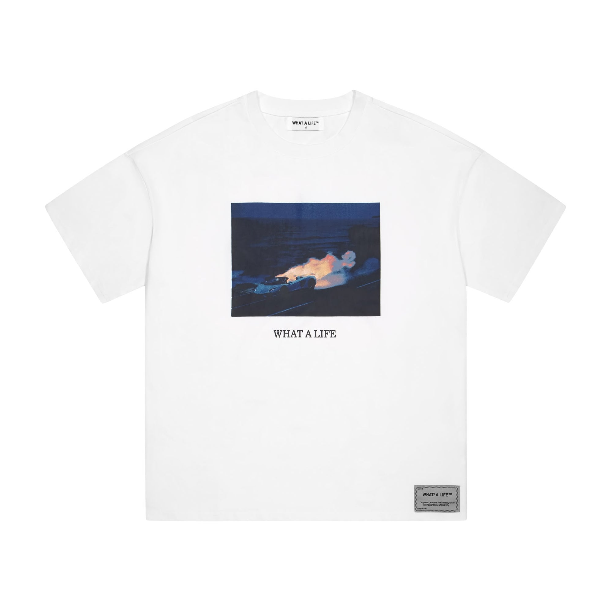 Midnight Burnout T-Shirt - White