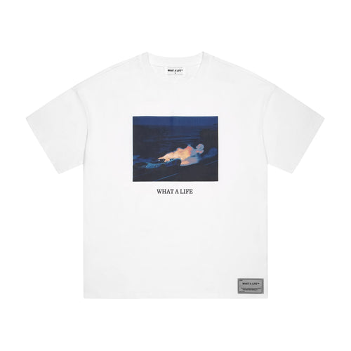 Midnight Burnout T-Shirt - White