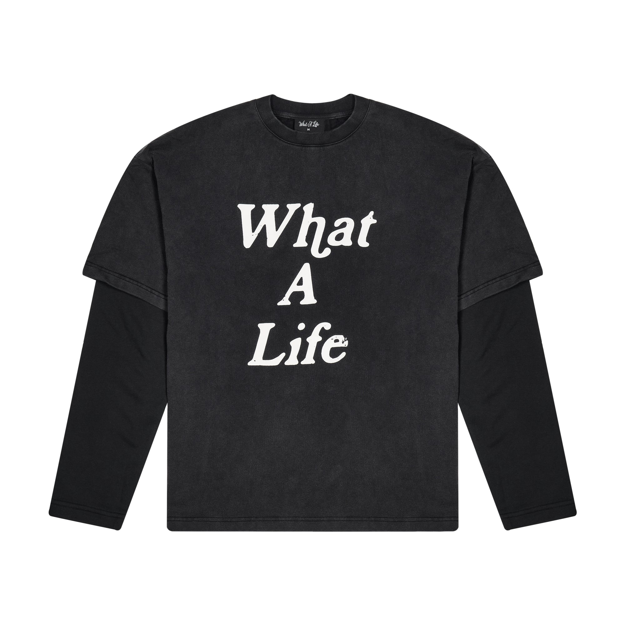 What a Life™ Branded Long Sleeve T-Shirt - Black
